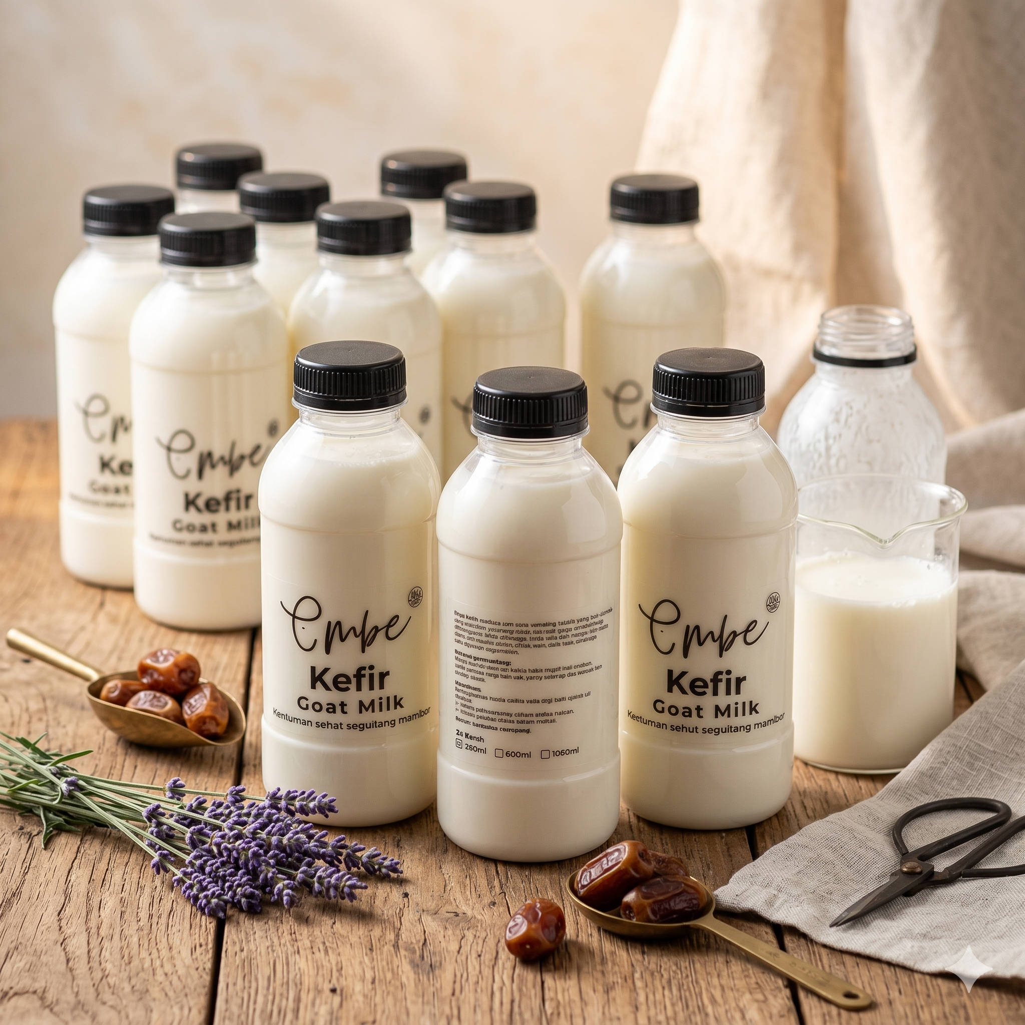 Varian kefir susu kambing Embe sebagai pilihan produk tambahan